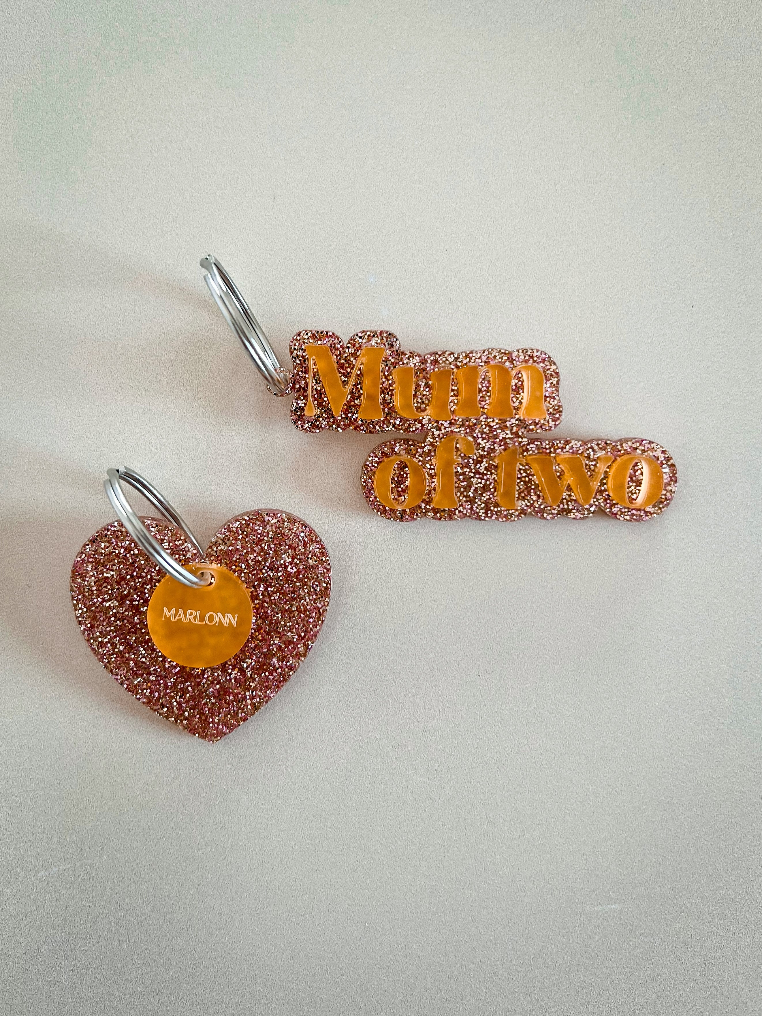 Porte clés mum of glitter