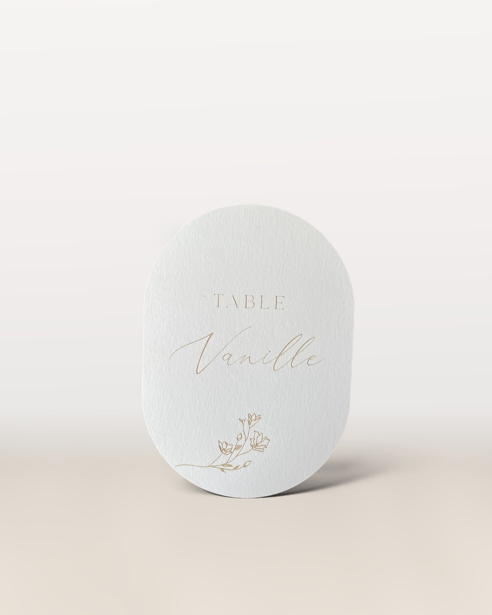 Nom de table élégant papier