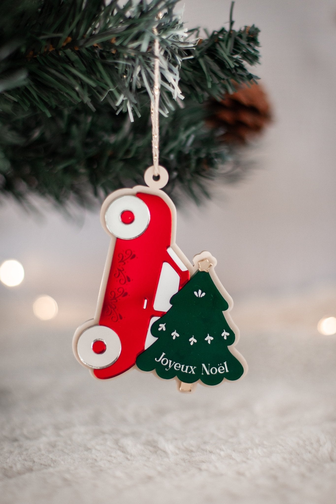 Boule de noël colorée sapin de noël - Agencemdf
