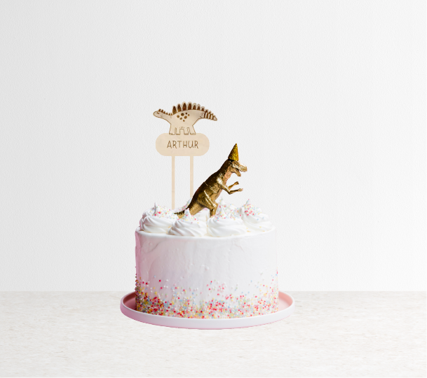 Cake topper dinosaure