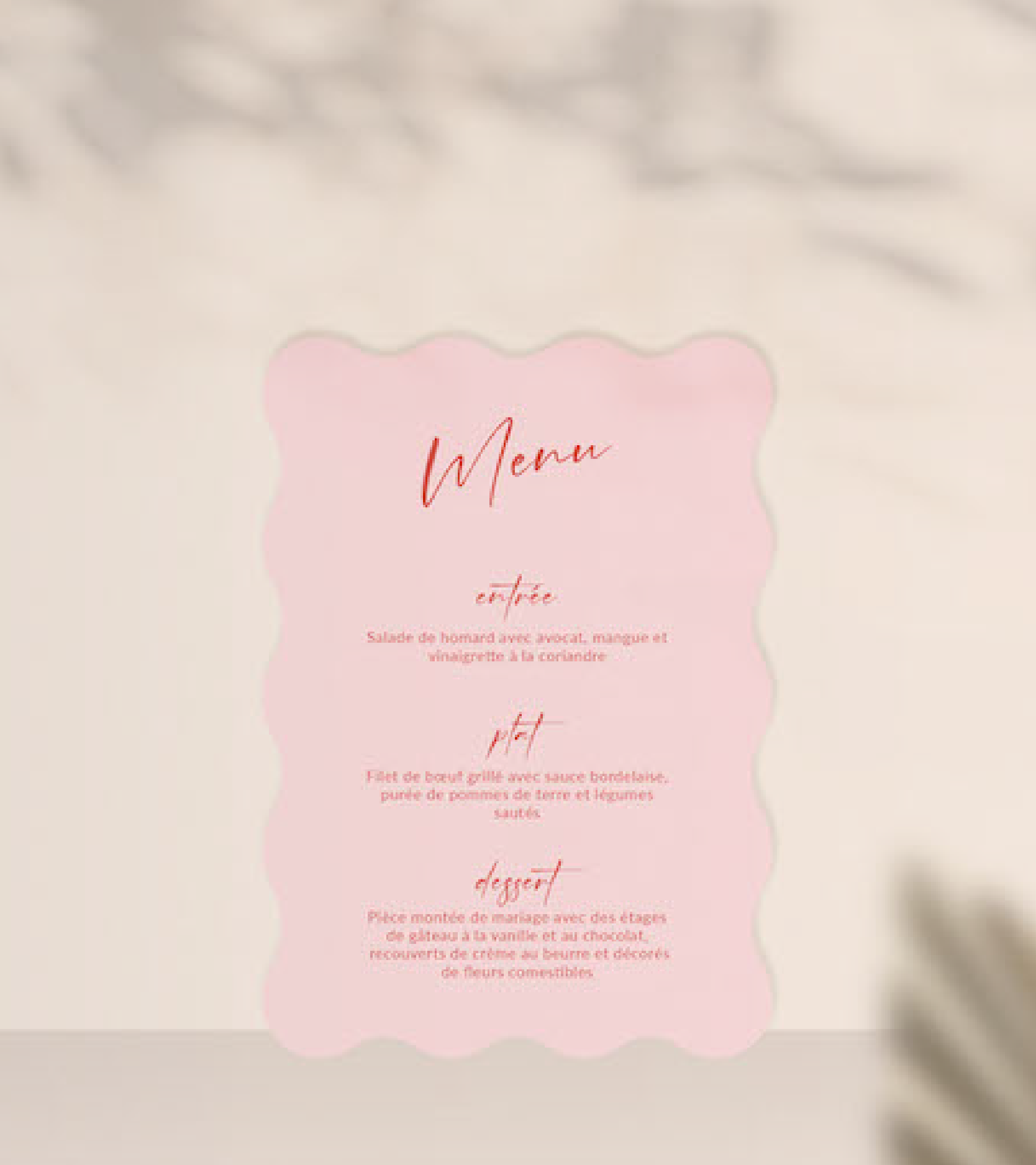 Menu moderne