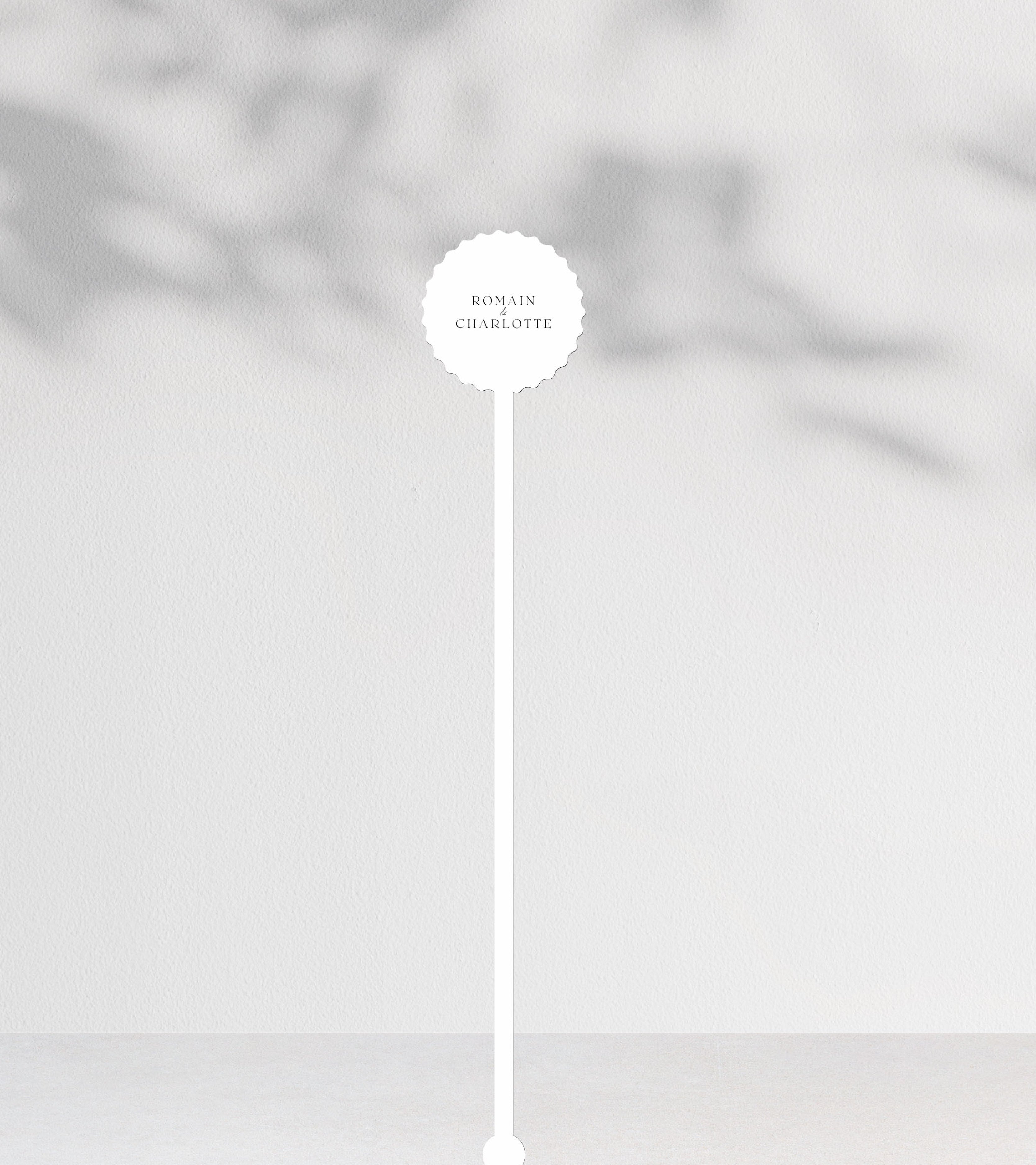 Touillette blanche — Collection Black and White