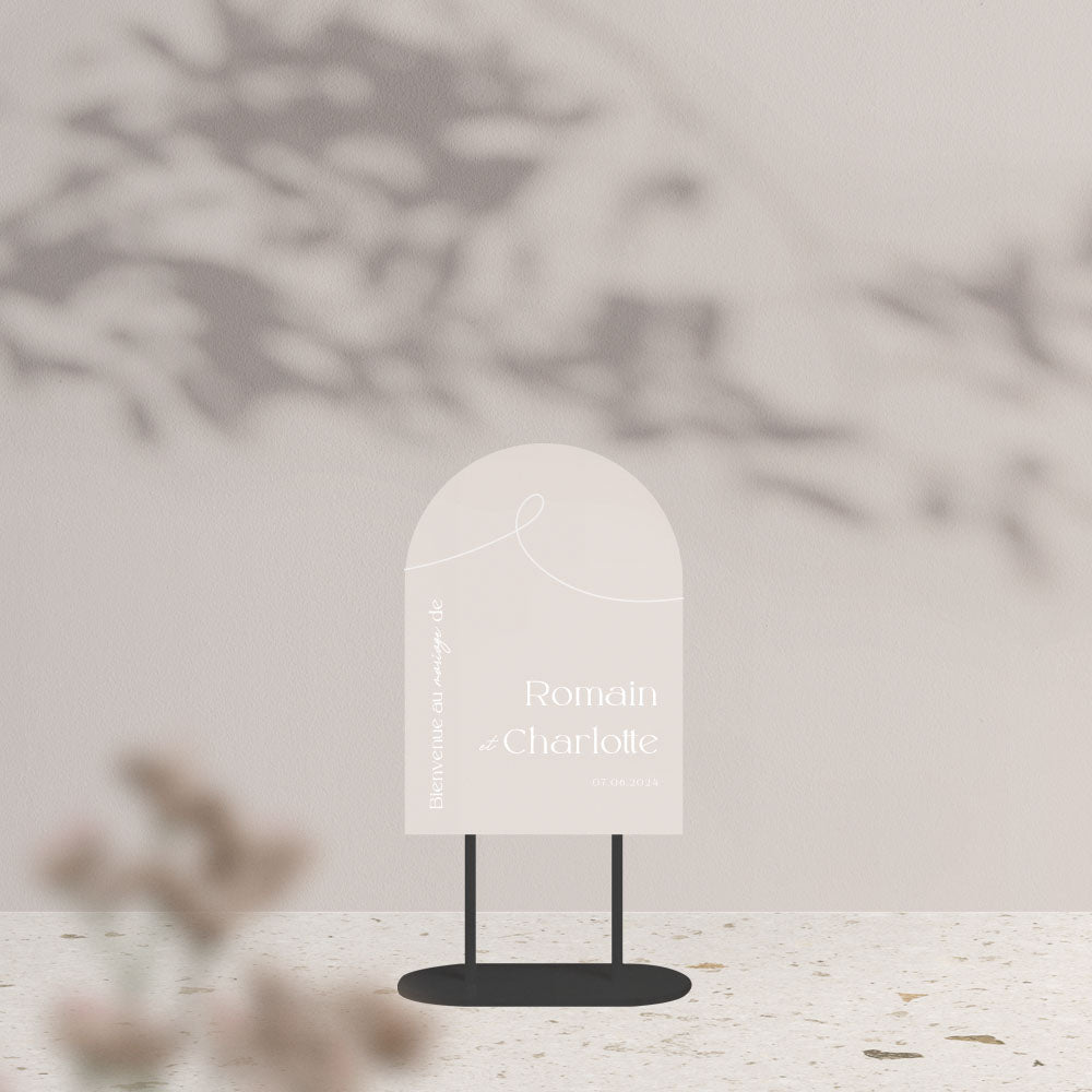 Panneau de bienvenue minimalist - Agencemdf