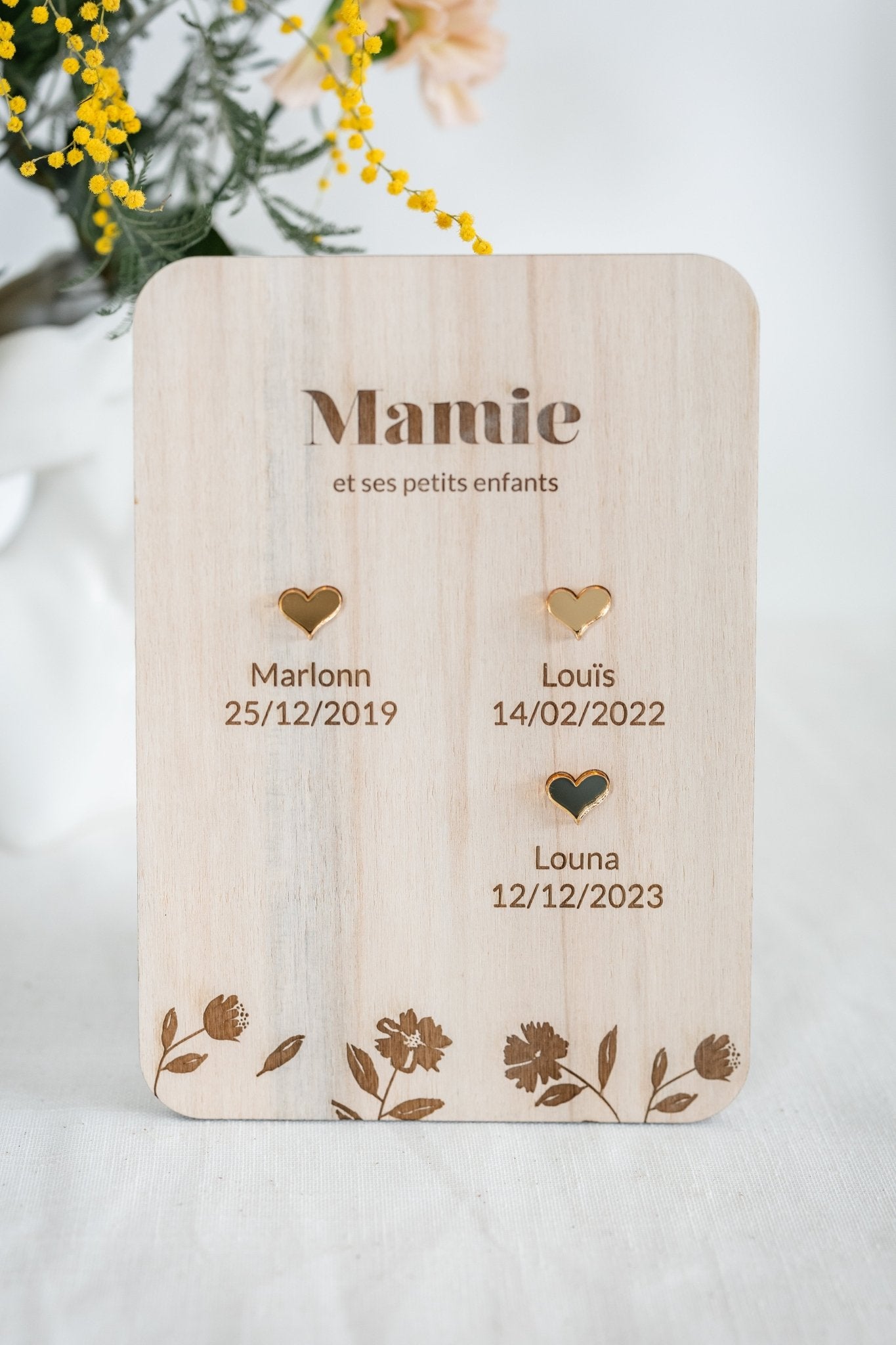 Affiche les petits coeurs de mamie - Agencemdf