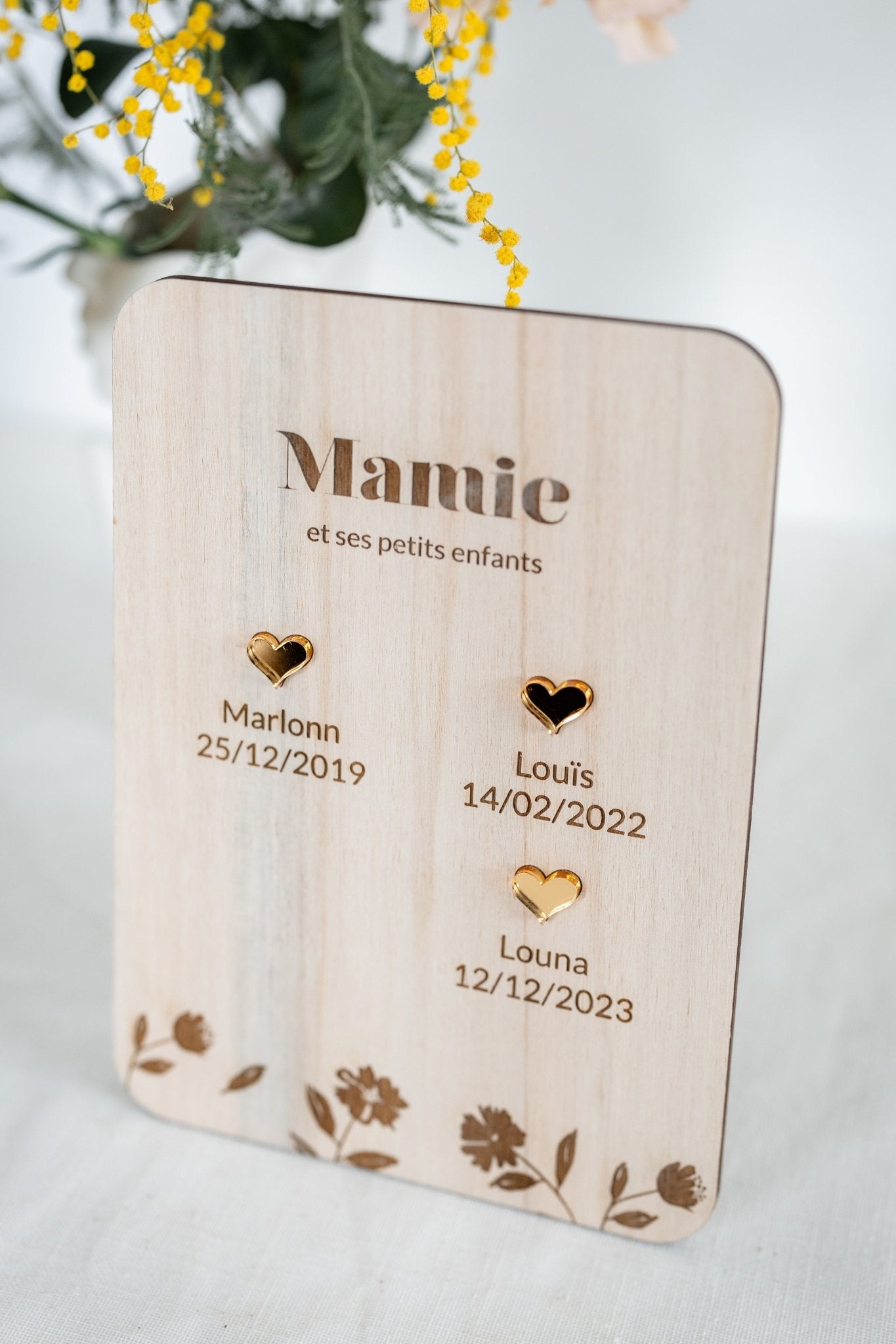 Affiche les petits coeurs de mamie - Agencemdf